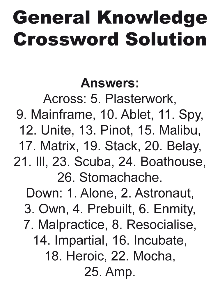 June July 2025 crossword answers